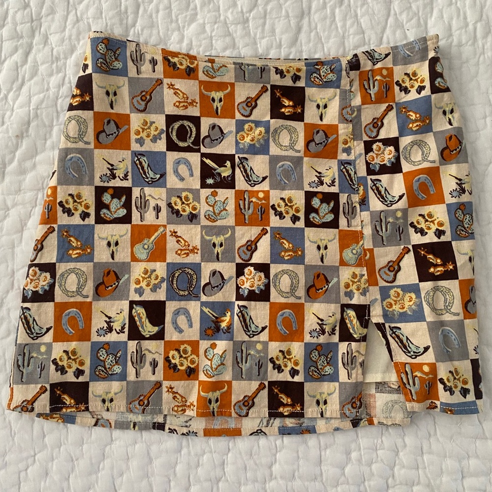 Urban Outfitters Western Mini Skirt